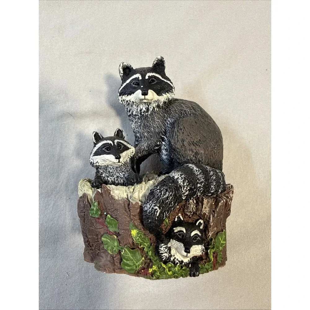 Hallmark Keepsake Ornament #3 Curious Raccoons Majestic Wilderness 1999